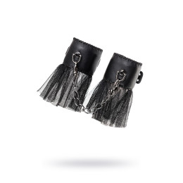 Наручники Штучки-дрючки с сеткой, черные