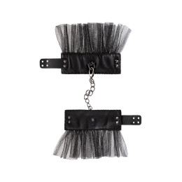 Наручники Штучки-дрючки с сеткой, черные