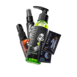 Набор Erotist NEW 2025 (гель с эффектом вибрации + разогревающее масло + съедобный гель + саше)