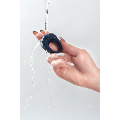 Эрекционное кольцо на пенис Satisfyer Power Ring, силикон, синий 5,5 см.