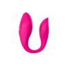 Вибратор для пар A-Toys by TOYFA Cobrum, силикон, розовый, 9,6 см