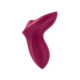 Вибратор с движущимся шариком Satisfyer Exciterrr, силикон, бордовый