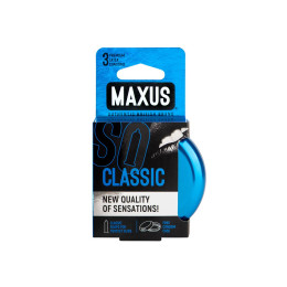 Презервативы Maxus Classic, классические, латекс, железный кейс, 3 шт.