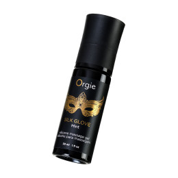 Комплект для эротического массажа Orgie Pear Lust Massage (силиконовый гель,ожерелье), 30 мл