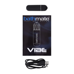 Вибропуля Bathmate Vibe Bullet Black, перезаряжаемая, водонепронецаемая, пластик, черная