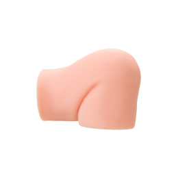 Мастурбатор реалистичный в форме попки, с 2 любовными входами, ТPE, телесный, 5,2 кг (в белой коробк