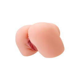 Мастурбатор реалистичный в форме попки, с 2 любовными входами, ТPE, телесный, 5,2 кг (в белой коробк