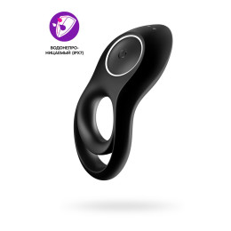 Эрекционное кольцо на пенис Satisfyer Legendary Duo, силикон, черный, Ø 2,5 см