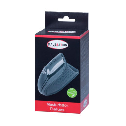 Нереалистичный мастурбатор MALESATION Deluxe, силикон, черный, 12,5 см
