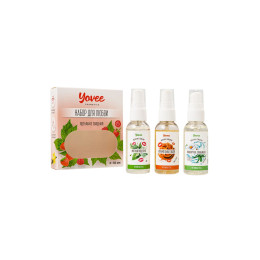 Набор гелей-смазок Yovee для любви (721006+721014+721054), вкус(мята+карамель) + увл(алоэ), 3х50 мл