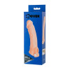 Насадка Toyfa XLover, для увеличения размеров с вибрацией, TPR, телесный, 18,5 см