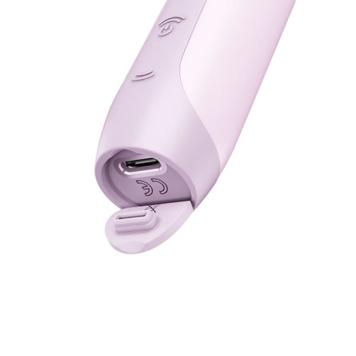 Мини-вибратор с 3D пульсацией Satisfyer Secret Kiss с USB-C зарядкой, силикон, ABS, розовый, 13 см