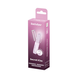 Мини-вибратор с 3D пульсацией Satisfyer Secret Kiss с USB-C зарядкой, силикон, ABS, розовый, 13 см