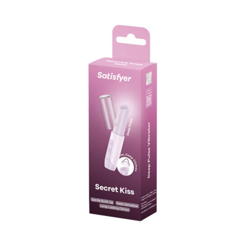 Мини-вибратор с 3D пульсацией Satisfyer Secret Kiss с USB-C зарядкой, силикон, ABS, розовый, 13 см