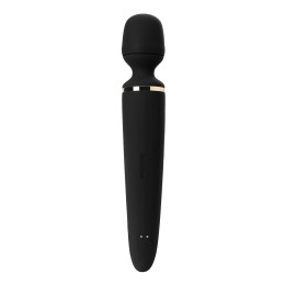 Нереалистичный вибратор Satisfyer Wand-er Woman, ABS пластик, черный, 34 см