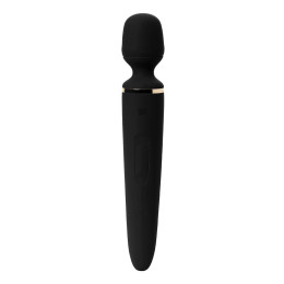 Нереалистичный вибратор Satisfyer Wand-er Woman, ABS пластик, черный, 34 см