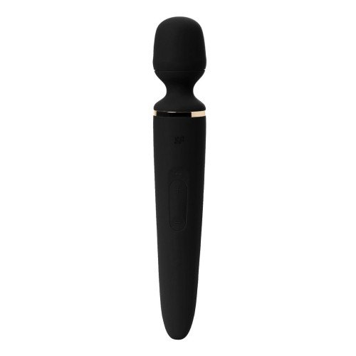 Нереалистичный вибратор Satisfyer Wand-er Woman, ABS пластик, черный, 34 см