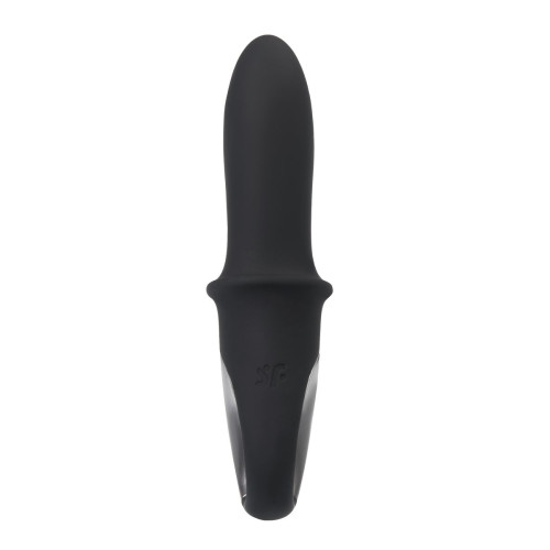 Анальный вибратор с нагревом Satisfyer Hot Passion Connect App, силикон, черный, 18 см