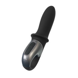 Анальный вибратор с нагревом Satisfyer Hot Passion Connect App, силикон, черный, 18 см