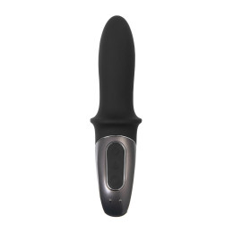 Анальный вибратор с нагревом Satisfyer Hot Passion Connect App, силикон, черный, 18 см