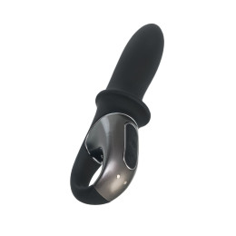 Анальный вибратор с нагревом Satisfyer Hot Passion Connect App, силикон, черный, 18 см