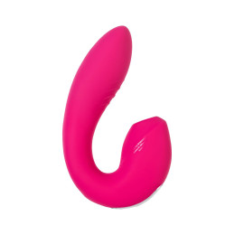 Вибратор Satisfyer Sunray Connect App, с вакуум-волновым стимулятором, силикон, розовый, 15 см