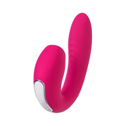 Вибратор Satisfyer Sunray Connect App, с вакуум-волновым стимулятором, силикон, розовый, 15 см