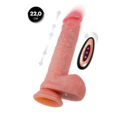 Вибратор-пульсатор реалистичный, Mr.Baton, RealMotion, силикон, 22см, Ø3,5