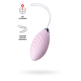 Виброяйцо, силикон, пудровое, 8,5 см (в пакете)