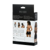 Платье Glossy JULIE из материала Wetlook с красной шнуровкой, черный, S