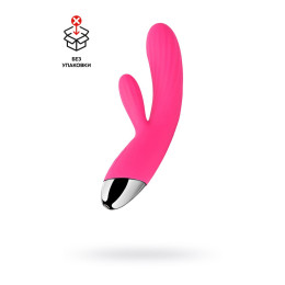 Вибратор с клиторальным стимулятором Svakom Angel, силикон, розовый, 19,1 см