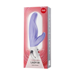 Вибратор кролик Fun Factory LADY BI, силикон, сиреневый, 22 см