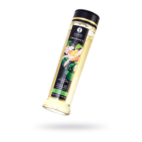 Масло массажное Shunga Organica «Зелёный чай» (Exotic Green Tea), 240 мл
