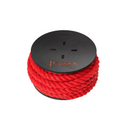 Веревка для шибари Pecado BDSM, на катушке, хлопок, красная, 5 м