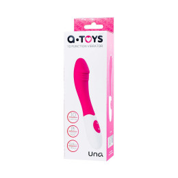 Нереалистичный вибратор A-Toys by TOYFA Una, силикон, розовый, 19,8 см