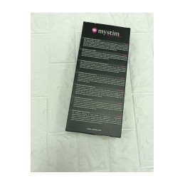 **АУТЛЕТ** Анальные шарики Mystim Booty Garland S, электростимуляция, силикон, черные, 14 см