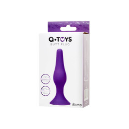 Анальная втулка A-Toys by TOYFA Bomp, силикон, фиолетовый, 12,5 см