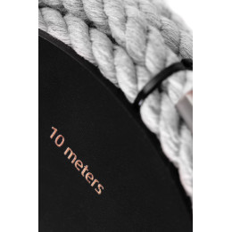 Веревка для шибари Pecado BDSM, на катушке, хлопок, белая, 10 м