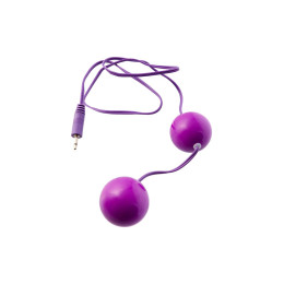 Вагинальные шарики с вибрацией TOYFA Basic, ABS пластик, фиолетовый, 12,2 см