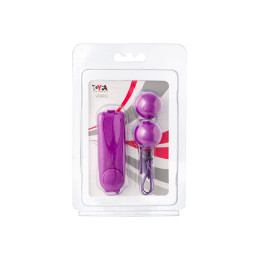 Вагинальные шарики с вибрацией TOYFA Basic, ABS пластик, фиолетовый, 12,2 см