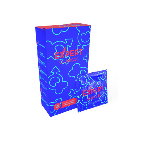 Презервативы EXPERT Classic, классические, 15 шт