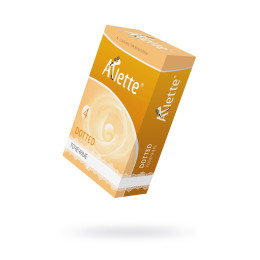 Презервативы Arlette, dotted, латекс, точечные, 18,5 см, 5,4 см, 6 шт.