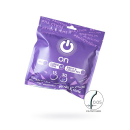 Презервативы On, super thin, ультратонкие, 18,5 см, 5,4 см, 30 шт.