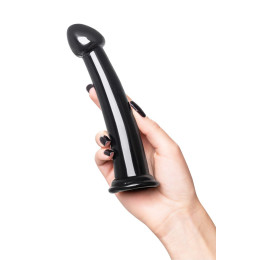 Нереалистичный фаллоимитатор TOYFA Basic Jelly Dildo L, TPE, чёрный, 20 см
