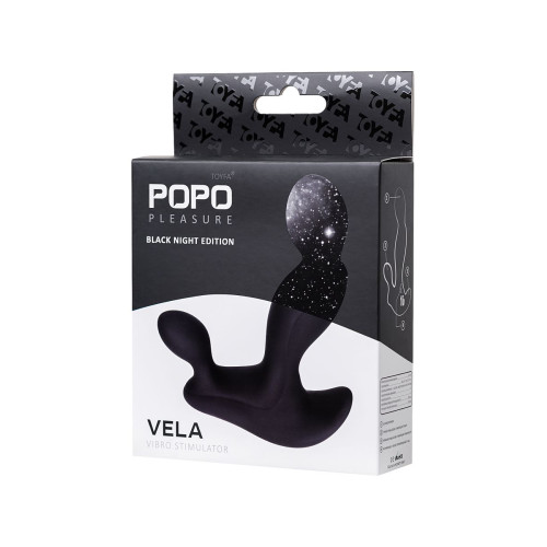 Анальный стимулятор POPO Pleasure by TOYFA Vela, силикон, черный