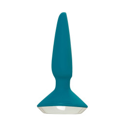 Анальная вибровтулка Satisfyer Plug-ilicious 1 Connect App, зеленая, 10 см