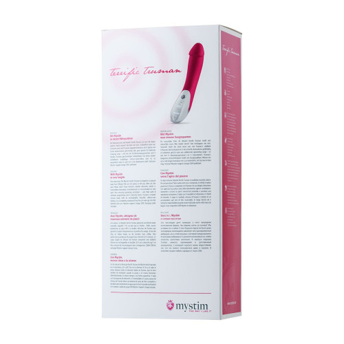 Вибратор Mystim Terrific Truman силиконовый, фуксия, 27 см