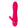 Вибратор с клиторальным стимулятором A-Toys by TOYFA Liby , силикон, розовый, 15 см