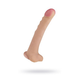 Фаллоимитатор неоскин - СУПЕРГИГАНТ с присоской Lovetoy, TPR, телесный, 37 см