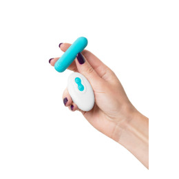 Вибропуля A-Toys by TOYFA TNIM, силикон, голубой, 6,5 см